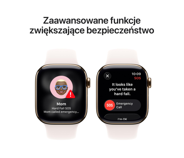 APPLE Watch Series 11 GPS + Cellular 46mm Tytanowa koperta (złoty) + sportowa opaska (księżycowa poświata)- rozmiar M/L - 1362445 - zdjęcie 6